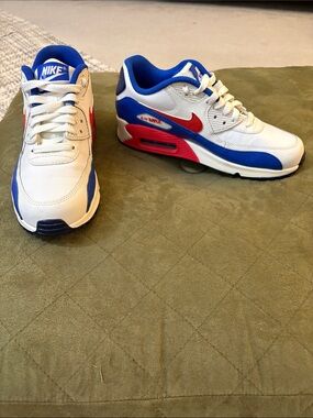 Nike Air Max 90 LTR GS 'White Blue Red